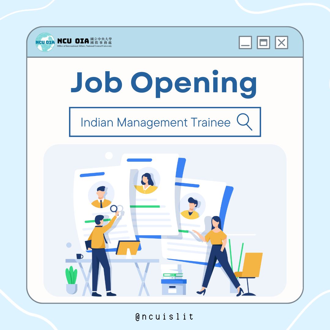 [Job Opening] Indian Management Trainee